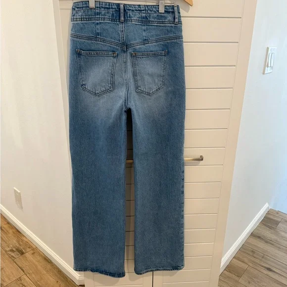 LOFT Medium Wash Wide Leg Jeans - Picture 5 of 8
